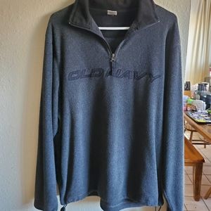 Old Navy Men's Sherpa Quarter-Zip Collared Sweater